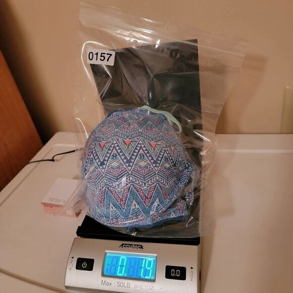 Victoria's Secret Pink Wear Everywhere Push Up Aztec Bra Blue Size 32 DD - Picture 12 of 15